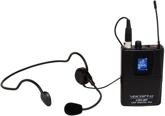 VocoPro Professional Digital PLL Wireless Body Pack Transmitter with Headset Microphone