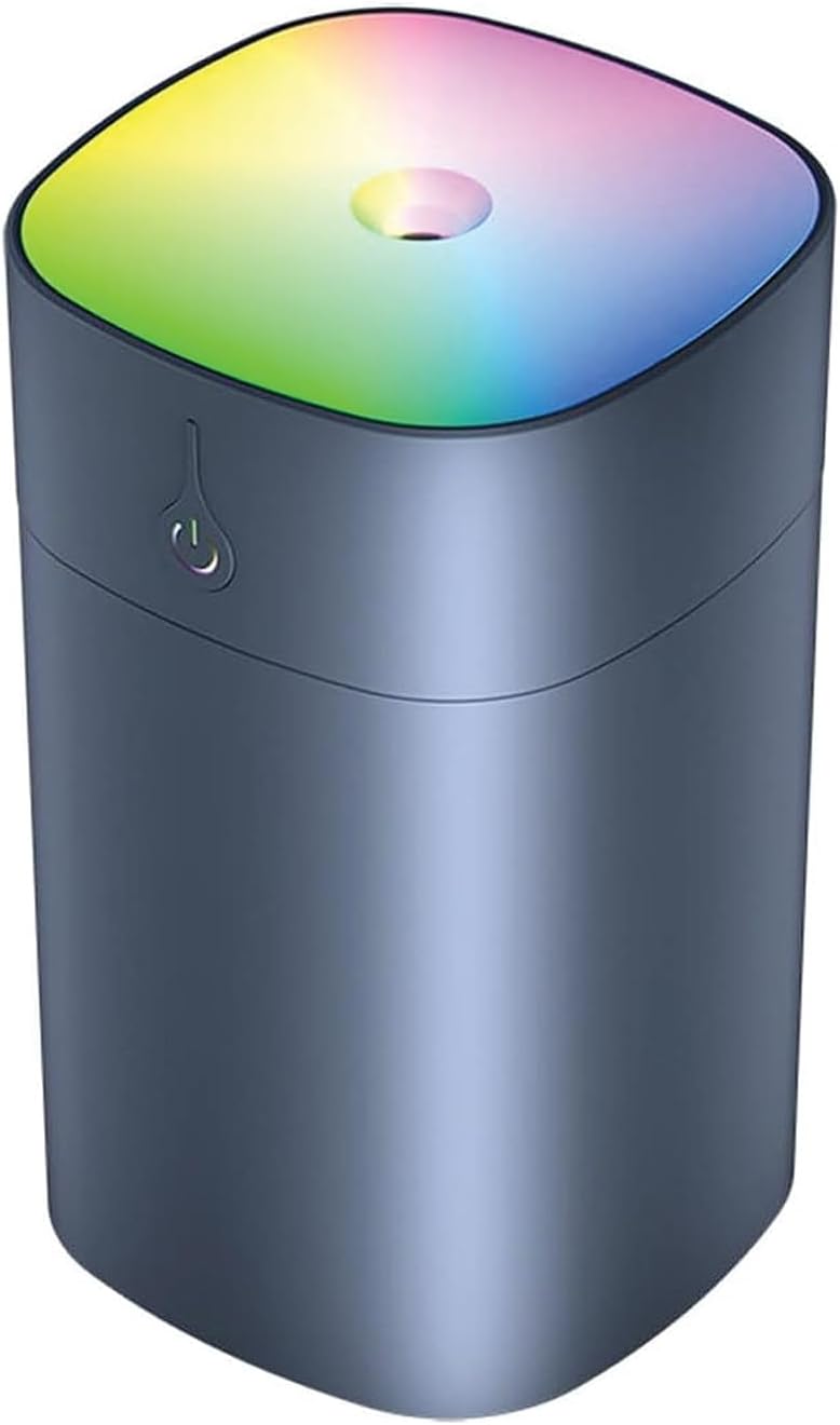 Busstier H2O Humidifier 400ml, Ultrasonic Air Humidifier and Aroma Diffuser, Effective Steam Machine Anthracite