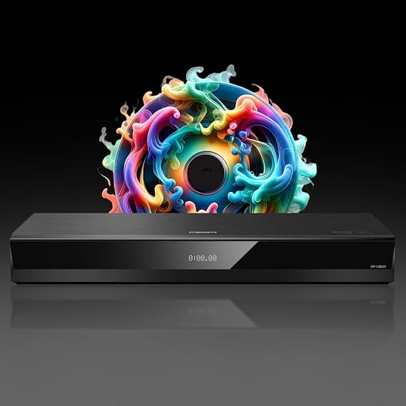 Blu-ray Player Compatible with Panasonic DP-UB820 4K Ultra HD 3D - WiFi & LAN Twin HDMI Dolby Vision for DVD Regions 1-8 - Blu-ray Region B - DP-UB820