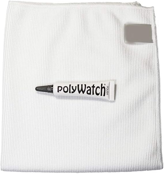 PolyWatch Plastic Watch Crystal Scratch Remover with High Performance Cloth