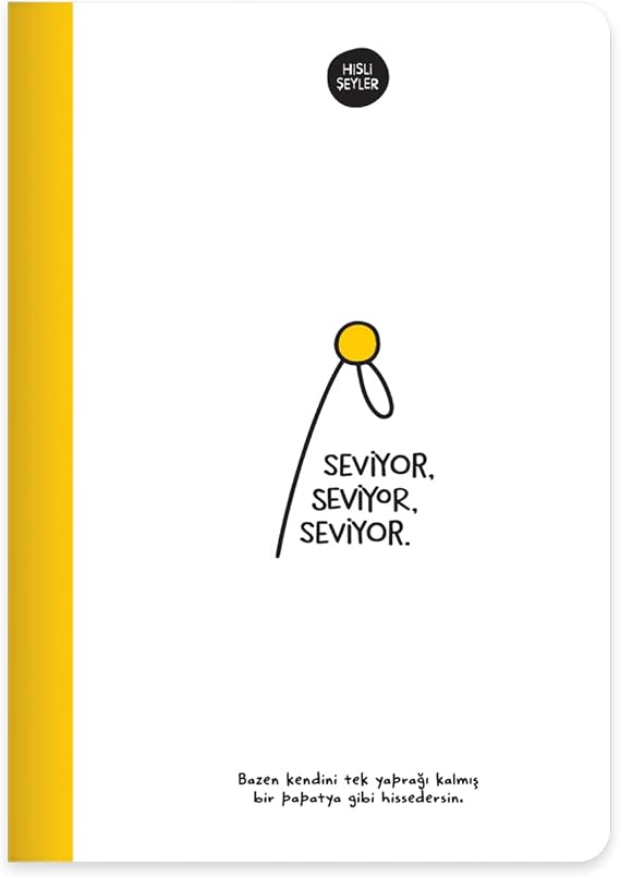 Keskin Color Hisli Şeyler 14x20 64 Yp. Çizgili Sert Kapak Defter - Seviyor
