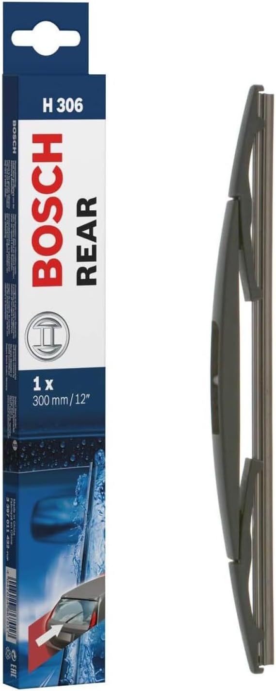 BOSCH Rear Arka Silecek Honda CR-V (2019-2022), Nissan Micra (2011-2018), Bmw F20-F21 (2012-2019), Toyota Auris (2007-2012), Seres 3 EV (2020 ve sonrası) [300 mm] H306 3397011432