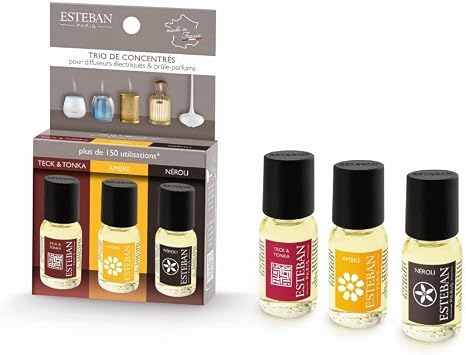 ESTEBAN Tris Concentrati 15 ml Teck & Tonka Ambre Nèroli