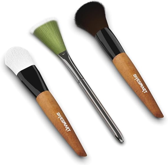 Anti Static Model Cleaning Brush Kit, 3PCS Set with 1 Anti-Static Brush + Soft & Stiff Bristle Brushes, Wooden Handle for Figures, Statues, Crafts, Collectibles