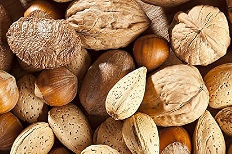 Mixed Nuts in Shell 1kg (Contains Walnut, Hazelnuts, Pecan Nuts, Almonds)