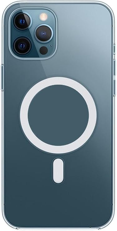 Powerfox iPhone 12 Pro Max ile Uyumlu MagSafe Özellikli Sert Şeffaf Kılıf
