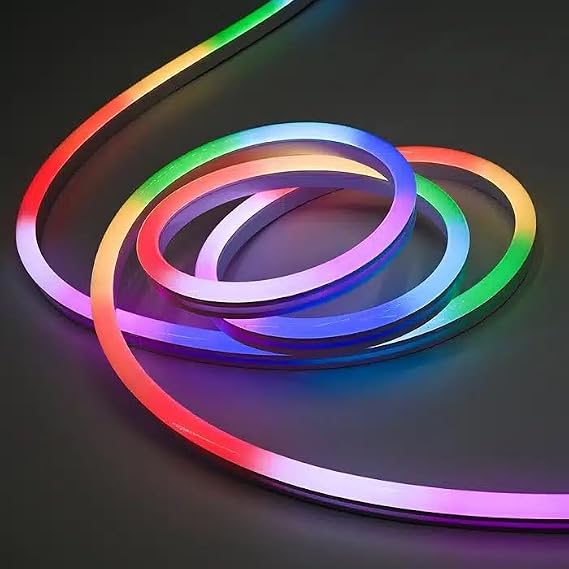 Pixel Neon LED 5 Metre Şerit Seti, USB 5V Cata Akıllı RGB Pixel Şerit Led, Mobil Uygulama ve Kumandalı, Müziğe Duyarlı Ses Sensörlü, Su Geçirmez IP65, Oda Dekorasyon Aydınlatma ve TV Ünite Arkası [Enerji Sınıfı E]