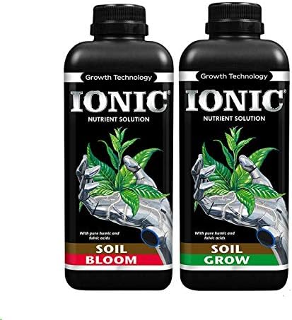 Ionic Soil Nutrients - Grow/veg & Bloom/Flowering -1L,2L,5L,20L Hydroponics (Ionic - Soil Grow & Bloom 1L)