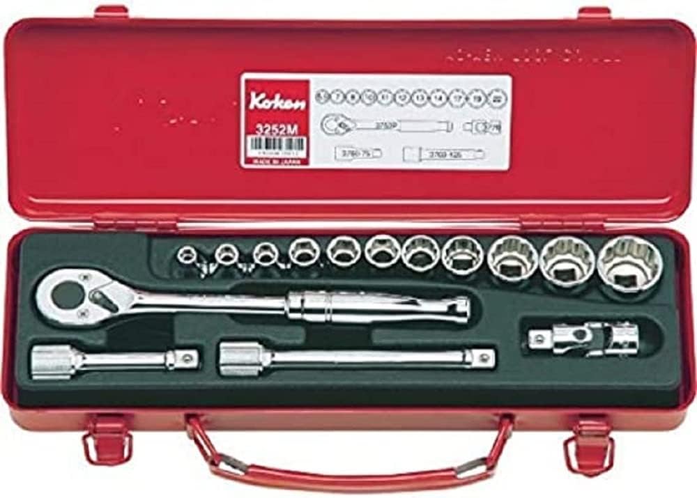 Koken 389.5mmSQ. 15 socket sets 3252M