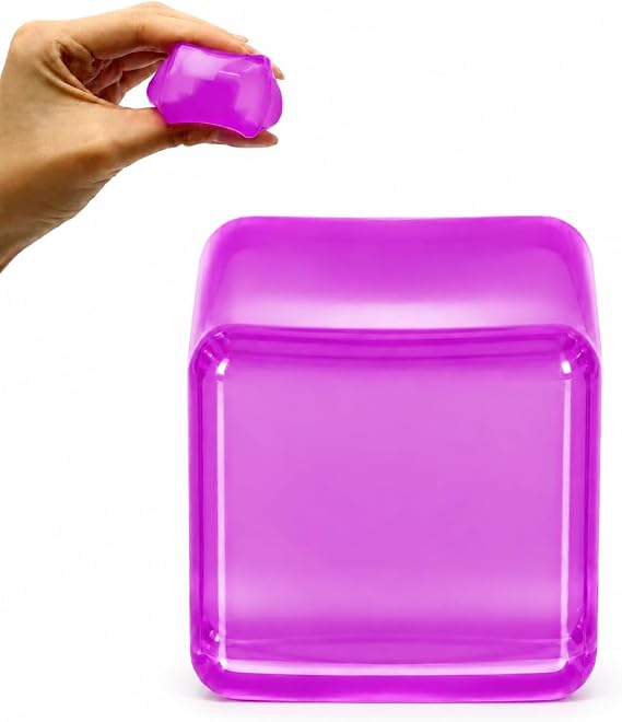 squishy cube Stress Ball,3.5cm(1.38Inch) Cube Fidget Toys,Squishy Cube for Anxiety Relief Stress Reliever,Stress Relief Toys for Adults Kids Children Teens (Purple)