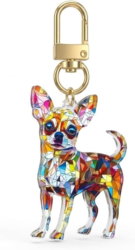 Dog Key Ring Animal Key Chain Bag Pendant for Women