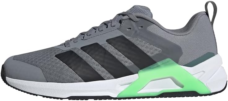 adidas Men's Dropset Control Trainer Shoes Grey Core Black Lime Burst 47 1 / 3 UK