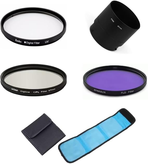 Camera Filter Bundle Set 3 In 1 UV CPL FLD Filter with Adapter ring Filter Pouch For Nikon Coolpix P500 camera