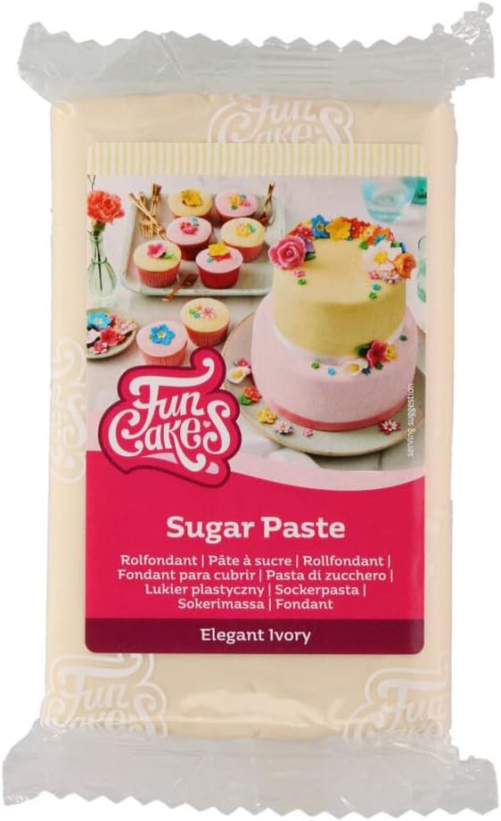 FunCakes Sugar Paste Sugar Paste, Elegant Ivory, 250g