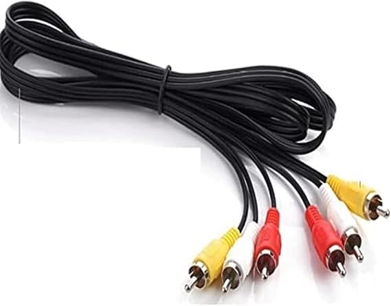 Alfais 5006 3Rca To 3 Rca Audio Display Tos Scart Cable 1.5 Meters