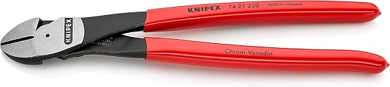 Knipex 74 21 250 – high leverage diagonal cutters for a 20 % energy saving 250 mm