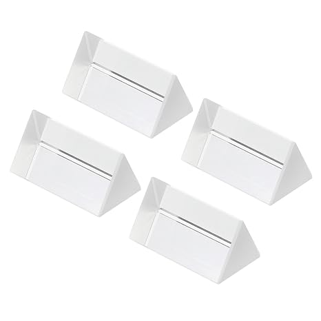 PATIKIL 50mm/2 Inch Triangular Prism, 4 Pack Glass Optical Crystal Rainbow Prism for Photography Physics Teaching Lights Photo, Clear