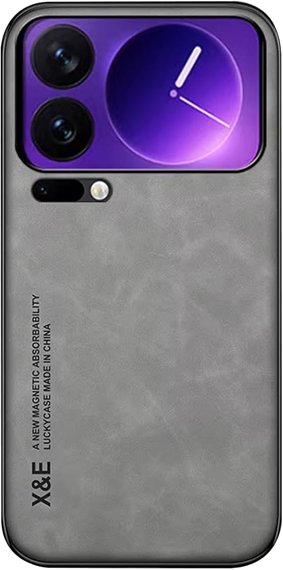 Microcase Xiaomi 17 Pro Max Deri Kaplama Kılıf AL4970 (Gri)