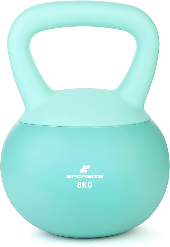 Sporsize Soft Touch Kettlebell – Kaydırmaz Yüzey – Evde Spor & Fitness Ağırlığı – 2–10 kg Seçenekleri