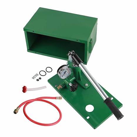 40KG Manual Pressure Test Pump, Durable Hydraulic Testing Tool for Pipeline Leakage Testing in and Construction Industries, Iron Material