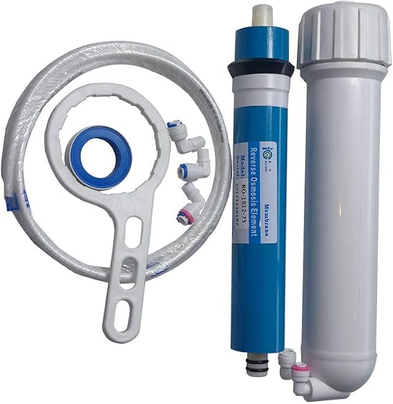 HUINING - RO reverse osmosis membrane housing kit with 1/4 quick connector for check valve, home and hospital residential water filtration