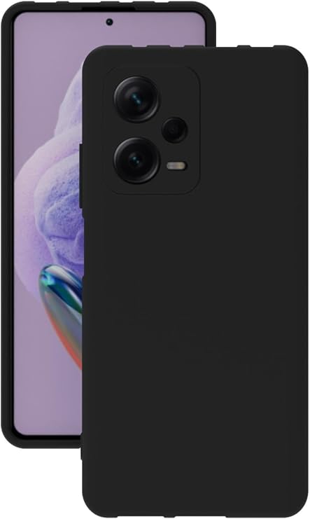 Xiaomi Redmi Note 12 Pro Plus 5G İle Uyumlu Kılıf Kamera Korumalı Silikon Ruber Arka Kapak Siyah