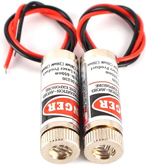 Red line Laser Module Industrial Laser Group Module Adjustable Focal Length (traverse-2pack)