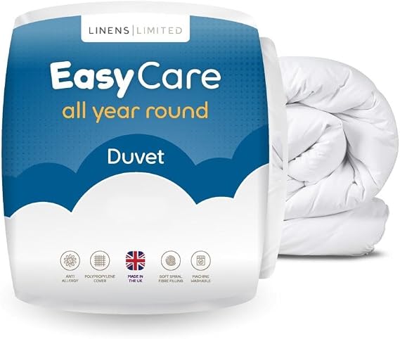 Linens Limited Easy Care Duvet, Made in the UK, 4.5 Tog, Single