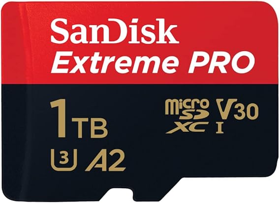 SANDISK Extreme PRO microSD Card + Adapter 1TB, Up to 200MB/s Read Speeds