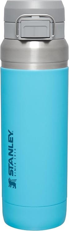 Stanley Quick Flip GO Water Bottle, 36 oz, Push Button Lid, Leak Proof, Retractable, Travel and Sports, Insulated Stainless Steel, BPA Free, Pool