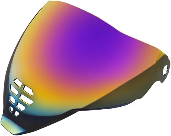 Motorcycle IC06 Shield for ICON Airflite, Helmet Visor Iridium Motorcycle Accessories (Rainbow-For day)
