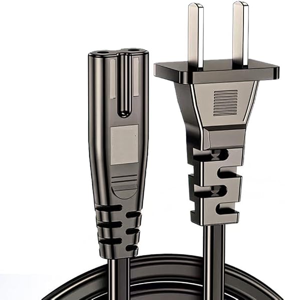 Irobot ルンバ統合ホームベース充電ドック用2プロング電源コードケーブル:ii3、i4、i5、i6、i7、i8、jj5、j7、j9、E5、900985、981、980、960、800895–801、700 6000 シリーズ62 0、618、614。