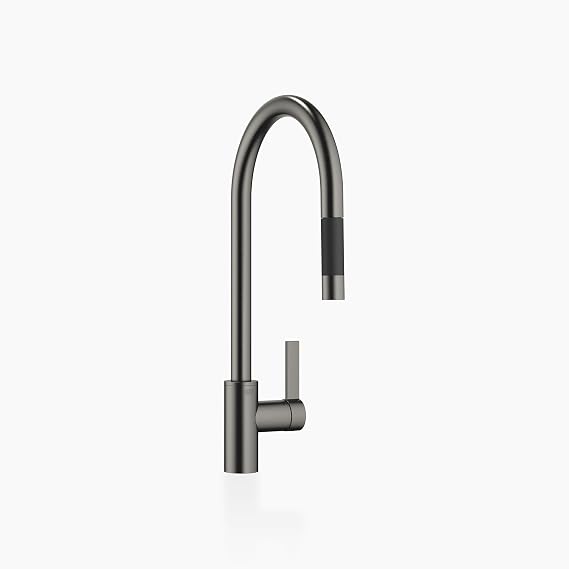 Dornbracht Tara Ultra Pull-Down Dark Platinum Matt 33 870 875-99 HD Sink Tap Fitting
