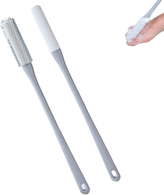 Toe Crack Cleaning Brush, Toe Crack Cleaning Brush, 15.7 Inch Shower Foot Brush, Suitable for Elderly, Men and Women