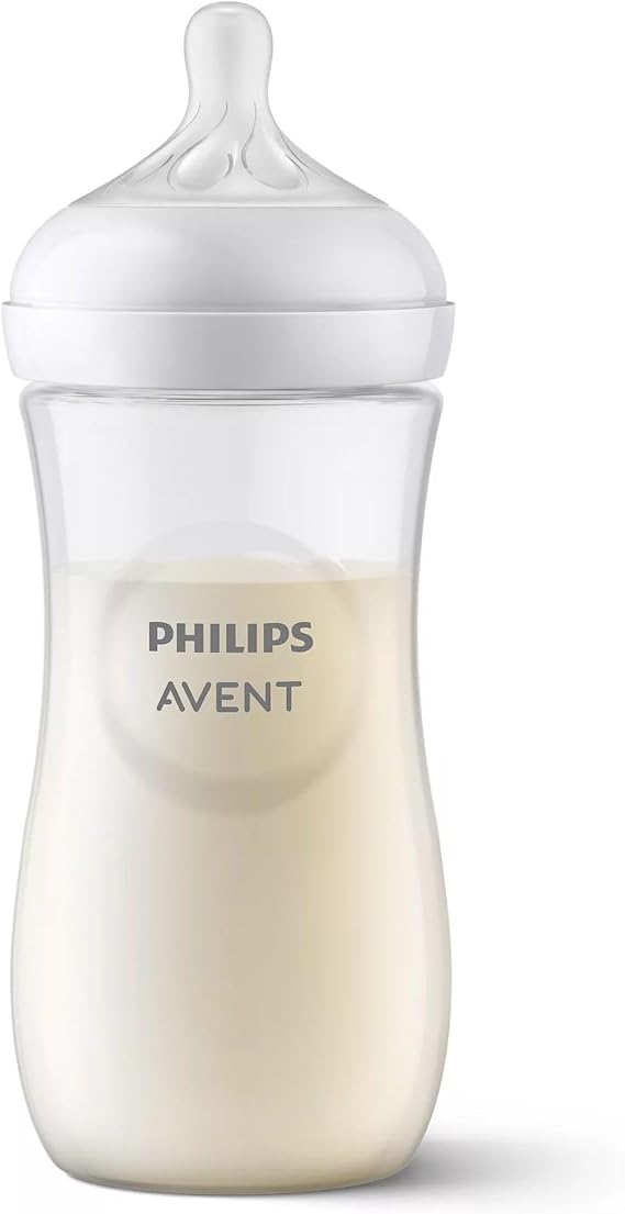 Philips Avent Biberón Natural Response: biberón de 330 ml sin BPA para bebés a partir de 3 meses (modelo SCY906/01)