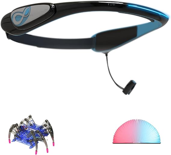 Brainwave Sensor, ECG Feedback Focus Training Headband, Biofeedback Headband, Training Attention, for Brainwave Emotion Detection and Multiplayer Interactive Games