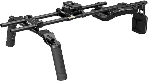SMALLRIG Shoulder Rig Kit (Classic Version), Dual Handles 15mm Rods, Universal Shoulder Mount Video Rig with Quick Release for Arca, for SmallRig Follow Focus, for DSLR Camcorder, for Filmmaking -4480