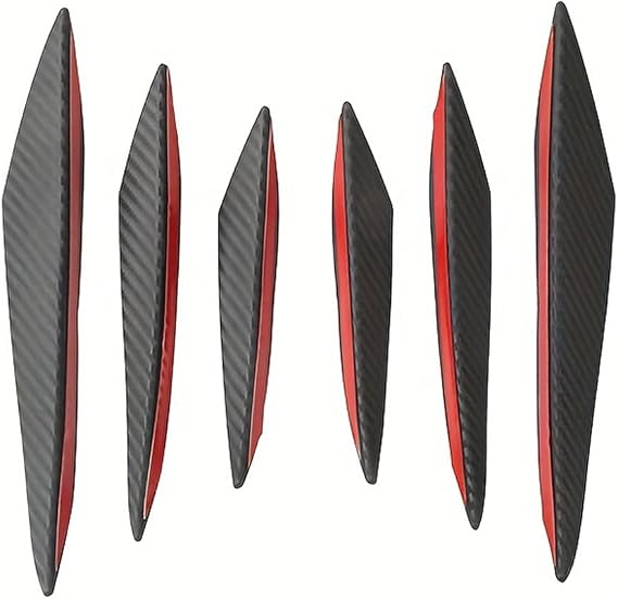6pcs Front Bumper Spoiler,Compatible with Renault Clio 4,Auto Parts,carbon fibre
