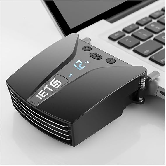 Kenly Laptop Soğutucu Stand, Fanlı ve Dijital Ekranlı, Ayarlanabilir Notebook Soğutucu, Sessiz Güçlü Fan, 12-17 İnç Uyumlu