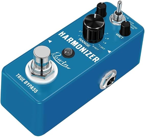 Zilimontt Professional Guitar Harmonizer Pedal With Detune Mode,Guitar Harmony Effects Pedal Pitch Shifter For Musicians Seeking Sound Options