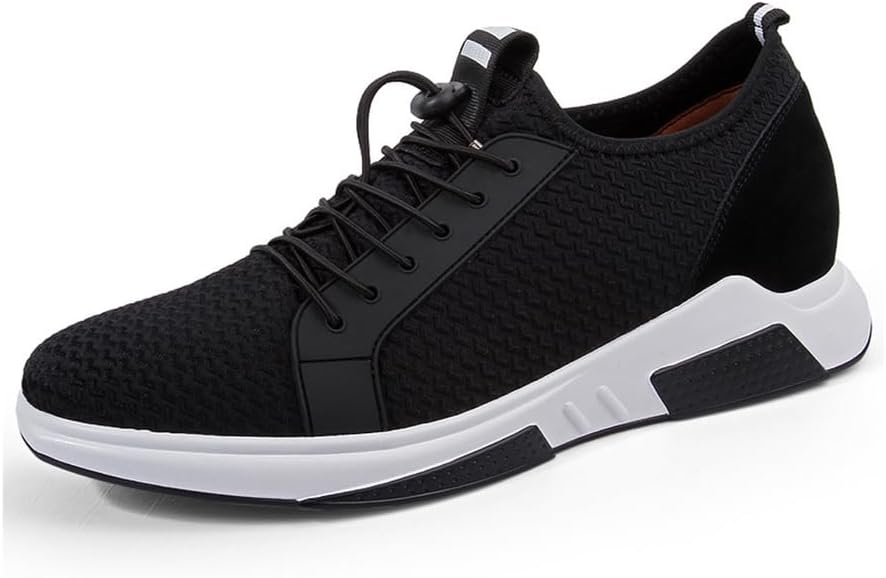 VIBLiSS Elevator Sneakers for Men, 8CM Invisible Height Increasing Shoes Breathable Lightweight Hidden Heel Sport Trainers