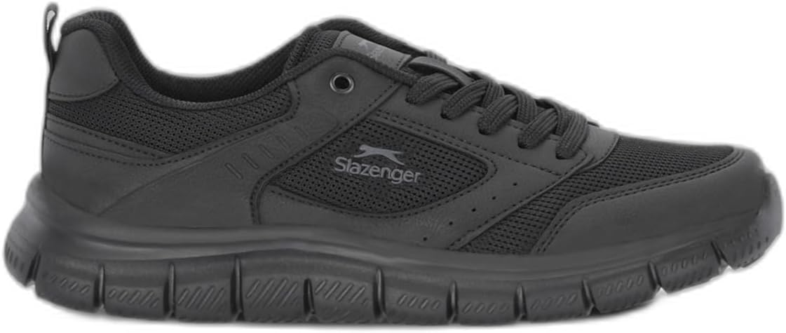 Slazenger GLEN I Erkek Büyük Beden Siyah/Siyah Koşu & Yürüyüş Spor Ayakkabısı