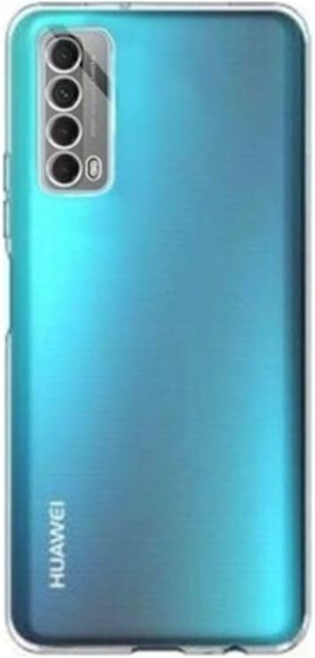 bbtech Huawei P Smart 2021 Şeffaf Kamera Korumalı Süper Silikon Kılıf;Şeffaf