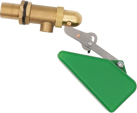 1/2" Float Ball Valve Automatic Water Ball Valve Brass Float Ball Valve Auto-Fill Float Ball Valve with Adjustable Arm for Cow Water Bowl