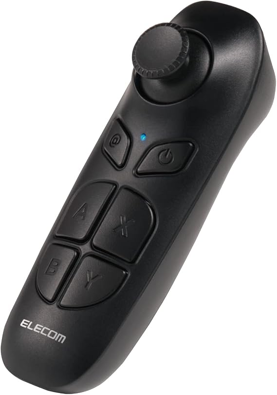 ELECOM VR Remote Controller Bluetooth Smartphone Controller Compatible with Android Smartphones/Tablets Compatible with Android 5.0 and later JC-XR05BK Black