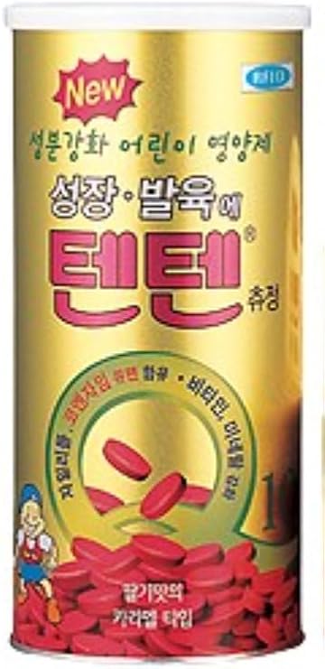 Tenten Chewable, Strawberry Flavor, Vitamins, Supplement, Jelly, 120 Tablets, 37 Months and Above