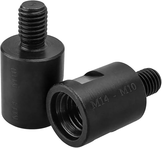 Treki 2PCS Grinder Adapter M14 to M10 Female Thread Adapter M14 to M10 Male Thread for Angle Grinder Polisher Converter Connector Accessories Converter Adapter