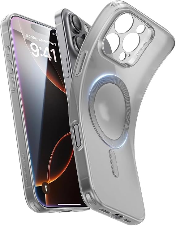 ESR Apple iPhone 16 Pro Max ile Uyumlu Zero Clear MagSafe Kılıf, Gri