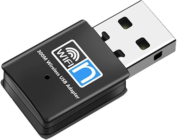 Multibao 300Mbps Wireless Network USB WiFi Dongle 802.11 B/G/N Adapter for PC Laptop compatible with Windows XP/VISTA / WIN7 / WIN 8 / WIN10 / MAC/LINUX