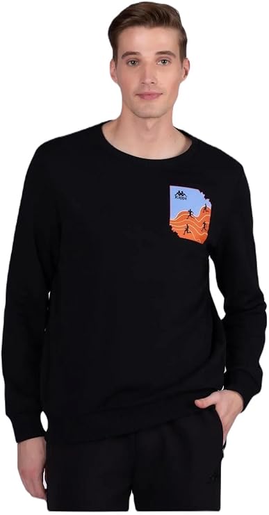 Kappa Erkek AUTHENTIC GRAPHIK VIRL TK Sweatshirt